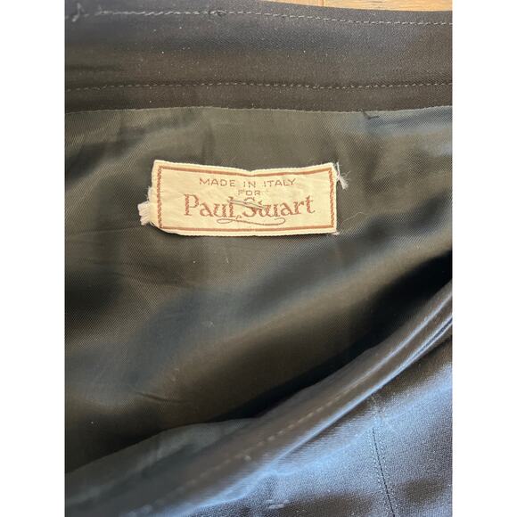 Paul Stuart Made in Italy Black Pleated Skirt - Vintage - Picture 6 of 7